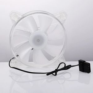 Ventilateur de refroidissement de boîtier d'ordinateur 120MM, lumière verte/bleue/RVB pour PC-couleur