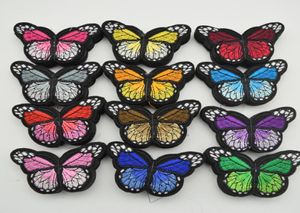 120 pièces fer sur Patch coudre garniture brodée Standard papillon tissu autocollants pour bricolage couture craft8297556
