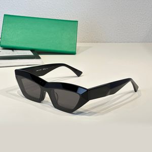 1219 Linea Cat Eye Gafas de sol Negro Gris Lentes Mujeres Sunnies gafas de sol Sonnenbrille Shades UV400 Gafas con caja