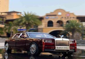 124 RollsRoyce Phantom Alloy Car Model Diecasts Toy Vehicles Metal Toy Car Model Simulation Sound Light Collection Kids Gift 24154393