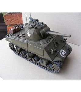 125 Échelle WW II US M4A3 Modèle de réservoir moyen DIY DIY 3D CARTE PAPIER MODÈLE MODITIQUE MILITAIRE ÉDUCATIVE TOYS4093887