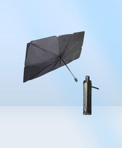 125cm 145 cm Carretería plegable Widshield Sun Shade Umbrella Car Cover UV Cover Sunshade Aislamiento de calor de la ventana delantera Protección interior Y2202823126