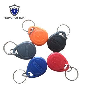 Etiqueta RFID de 125Khz EM4100 EM ABS marino impermeable de baja frecuencia azul rojo gris negro naranja color llavero para entrada de puerta control de acceso-100 Uds