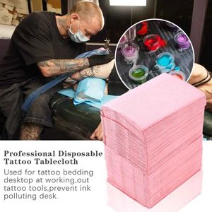 125Pcs Disposable Tattoo Clean Pad 33*45 Waterproof Medical Tattoo Table Cover Patient Tattoo Supplies Permanent Make up Accessories