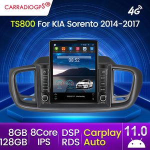 128G Android 11 Carplay Auto pour KIA Sorento 2015-2017 Tesla Type Voiture dvd Radio Multimédia Lecteur Vidéo Navigation GPS RDS Pas de Dvd