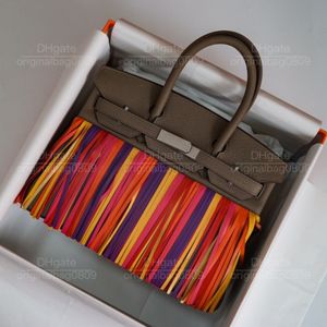 12a 1: 1 bolsas de diseño de diseñador de alta calidad especialmente personalizado clásico diseño creativo embellecido hilo de cera artesanal hebilla de plata de 30 cm de bolsos de lujo.