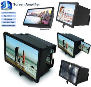 Agrandisseur d'affichage de téléphone portable 12 pouces 3D HD, loupe d'écran de téléphone, support de bureau pour smartphone, vidéos rétractables, amplificateur de films ant2426451