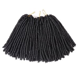 Extensions de cheveux Kanekalon au Crochet de 14 pouces, Dreadlocks synthétiques ADM, tresses douces pour décoration d'halloween (30 brins/paquet)