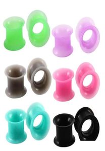 12 pares de medidores de oreja grandes 325 mm Mezcla de colores Túneles Tapones para mujeres Hombres Oreja Extensiones de piel Earlet Camilla Pendiente Bofy JllHLl Home009567127