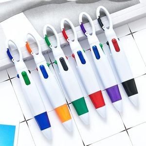 Stylos à bille en plastique, 4 couleurs, pour boucle d'alpinisme, stylo de presse de poche Portable, vente en gros, 12 pièces