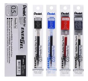 12 pièces/boîte Pentel Energel X recharge pointe d'aiguille LRN5 recharge d'encre Gel adapté pour BLN75/105 0.5 Mm noir/bleu/rouge/bleunoir 12 couleurs 240105