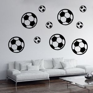 12 pièces Football Football Sticker Mural Étanche Décor À La Maison Pour Enfants Chambres Salon Art Décoration Chambre Décor