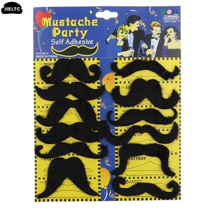 12 piezas de disfraz divertidos bigote de bigote pirata halloween cosplay bigot de bigote fake bigote para niños suministros de fiesta de novedad para adultos