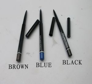 12pcs / lots Cosmetics Brand rotation rotatif Black Brown Blue Blue Eyeliner Beauty Pen crayon Eyeliner5317467
