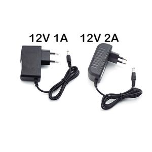 12V 1A 2A 1000MA AC AC TO DC ADAPTATEUR POWER CHARGEUR US PLIGE EU 5,5 mm x 2,1 mm 2000mA 100-240V Interrupteur pour la bande LED CCTV CCTV