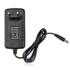 12V 1A 2A 3A 5A Adaptador de potencia Eu Fuente de alimentación de enchufe 220V 110V Entrada de CA Salida CC 5.5 mm*2.1 mm para tira de luz LED o productos CCTV