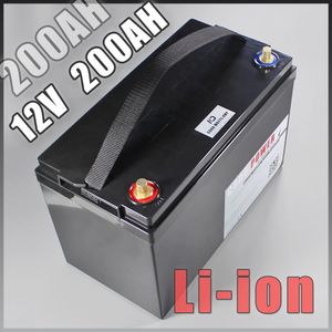 Le paquet de batterie d'ion de lithium de 12V 200AH pour UPS a mené des batteries solaires de voiture de golf de lumières