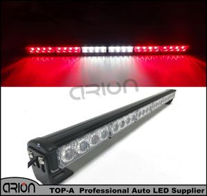 Lumière stroboscopique haute puissance 12V 24 LED, longue barre rouge et blanche, lampe flash d'avertissement d'urgence pour véhicule, Shopping8896114