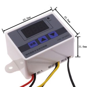 12V 24V 110V 220V Professionnel W3002 Contrôleur de température numérique LED 10A Interrupteur de contrôle du régulateur du thermostat XH-W3002