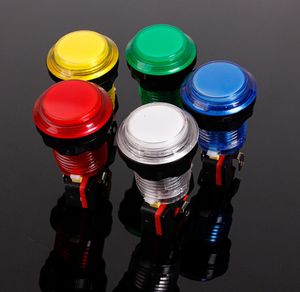 Petit interrupteur rond éclairé pour jeu vidéo d'arcade, 12V, 25a, 32mm, bouton-poussoir avec lampe LED, 7274755