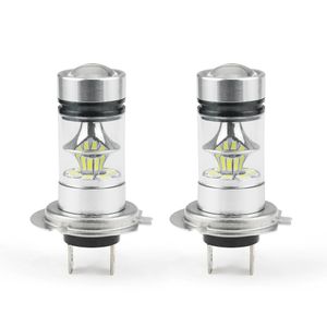 12V Auto phare de voiture lampe antibrouillard ampoule H4 H7 LED 6000K 100W 20LED phare Super lumineux source de style de voiture
