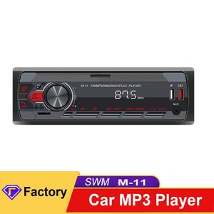 Autoradio 12V au tableau de bord 1 Din magnétophone lecteur MP3 FM Audio stéréo USB/SD entrée AUX Port ISO Bluetooth Autoradio M-11