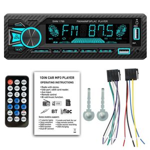 12V In-dash Bluetooth-compatible 5.1 Car FM Radio Aux USB/TF Card MP3 Music Player Stereo Multimedia Player Auto Accessories