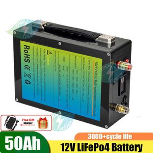 12V lifepo4 batterie pack 50AH batterie au lithium rechargeable moteur marin RV camping en plein air outil solaire batterie de rechange