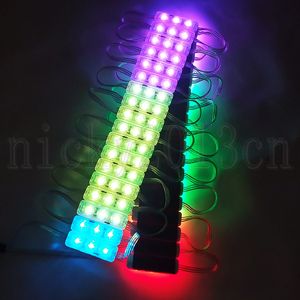 12V WS2811 IC 5050 RGB LED Pixel Module Light Strip Tape 3LEDs Adressable Magic Full Color Chase Injection IP65 Étanche pour Lightbox Channel Letter sign