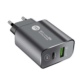 Spécifications du chargeur de téléphone portable 12WPD, tête de charge rapide, adaptateur USB + type-c