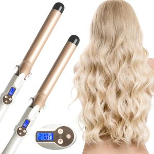 13-38 mm Real Electric Professional Cerramic Hair Curler LCD Curling Iron Roller Curls Wand Waver Fashion Styling Tools 240423