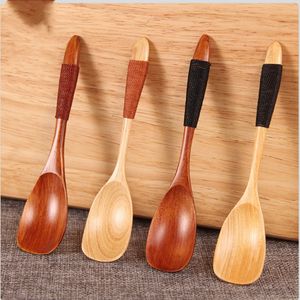 Cuchara de madera de alta calidad de 13,5x2,8 cm, utensilio de cocina, herramienta para sopa, cucharadita, cucharas de café de madera