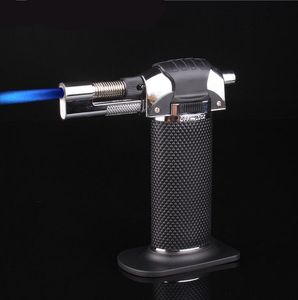 1300'C Métal Rechargeable Butane Torche Briquet Coupe-Vent Jet Flammes Cuisine Brûlé Culinaire Micro Torche Briquets Outils Pas De Gaz Camping Cadeau