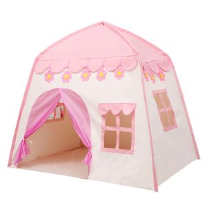 130cm Large Children's tents Wigwam Folding Kids Tent Baby Games Tipi Play House Child Room