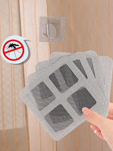 136pcs 10cm10cm de porte rideau de rideau de vitre d'écran de réparation Baby Safety Stickers Anti Mosquito Net Sheer rideaux 240416