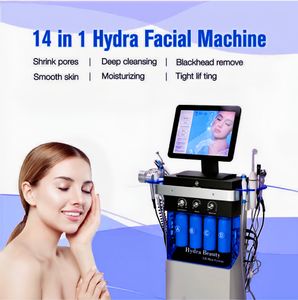 14 en 1 livraison gratuite raffermissement de la peau blanchiment multifonctionnel pas cher machine à jet d'oxygène microdermabrasion machine pour le visage hydro machine de soins du visage