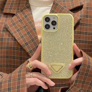 14 Pro max case phone case Luxury Glitter iPhone cases 13 12 11 Diseñador de moda Bling Sparkling Rhinestone Diamond Jeweled 3D Crystal dz