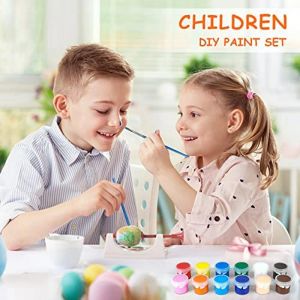 Ensemble de peinture acrylique de 140 PCS, 12 couleurs de peinture acrylique pour KidsAdults Craft Paint, parfait pour la classe d'anniversaire à la maison