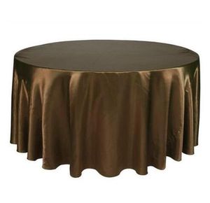 140 cm x 140 cm nappe d'hôtel solide ronde nappe en Satin pour noël fête de mariage hôtel Restaurant Banquet décor de Nantong Jiangsu