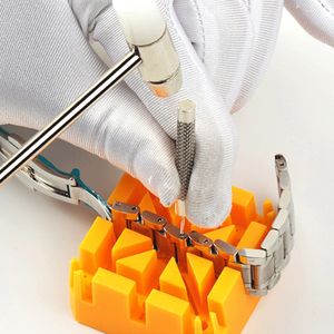 148pcs / set kit de réparation de montre Kit d'outils horlogère Horlogeur Link Remover Case Opender Spring Bar Open Watch Back Cover Repair Tools Tools