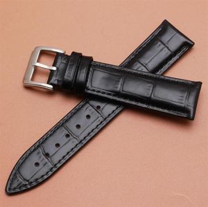 14 mm 16 mm 18 mm 20 mm 22 mm Genuine Leather Watch Band de Croco Pattern Band Band Band Bands Black Watch Bands Universal Women2612940413