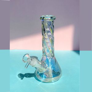 Base de bécher de 20 cm de haut Bong Heady verre Dab Rigs tige inférieure Perc narguilés Shisha fumée conduites d'eau avec bol de 14 mm