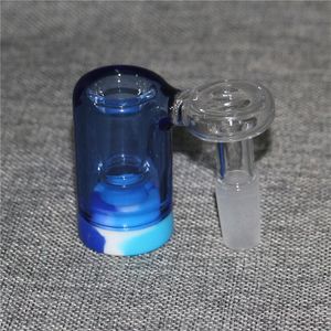 14 mm 18 mm Glass Ash Catchers Bowls Hookahs 45 90 grados Pyrex Reclaim Adapter Catcher Percoladores para vidrio Agua Bongs Oil Dab Rigs