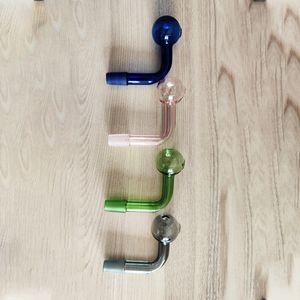 Tazón de vidrio de 14 mm Tubos de quemador de aceite Bola grande de 30 mm Tazones de tabaco de vidrio grueso para Dab Rig Percolater Bong Adaptador Transparente Verde Rosa Amarillo Azul Gris colores Fumar