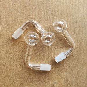 14mm joint mâle 3cm gros bols en verre boule Pyrex verre brûleur à mazout tuyau transparent clair tabac courbé bol narguilé adaptateur épais bang tuyaux fumer shisha tubes