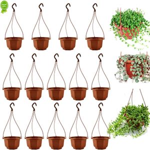 14 pièces en plastique Pot de fleur chaîne plante panier porte-Pot suspendu balcon décor plantes bonsaï maison balcon jardin décoration