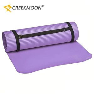 15/10 mm plus grand épais de haute qualité NBR Yoga Mats antidérapants Sport Sport Perdre du poids Fitness Exercice PAD FEMMES FEMMES 183CM 240325