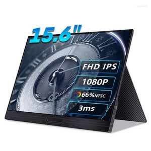 Monitor portátil con pantalla táctil OLED de 15,6 pulgadas, 1080P, puerto tipo c de 300Nit, compatible con ordenadores portátiles como Huawei, Samsung, Oppofor Ps4 Switcr