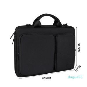 15,6 pouces porte-documents pour ordinateur portable hommes femmes sac à main étanche valise de voyage sac de documents d'affaires