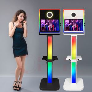 Machine à Selfie Portable avec écran tactile de 15.6 pouces, miroir magique, cabine Photo DSLR pour mariages, fêtes, événements